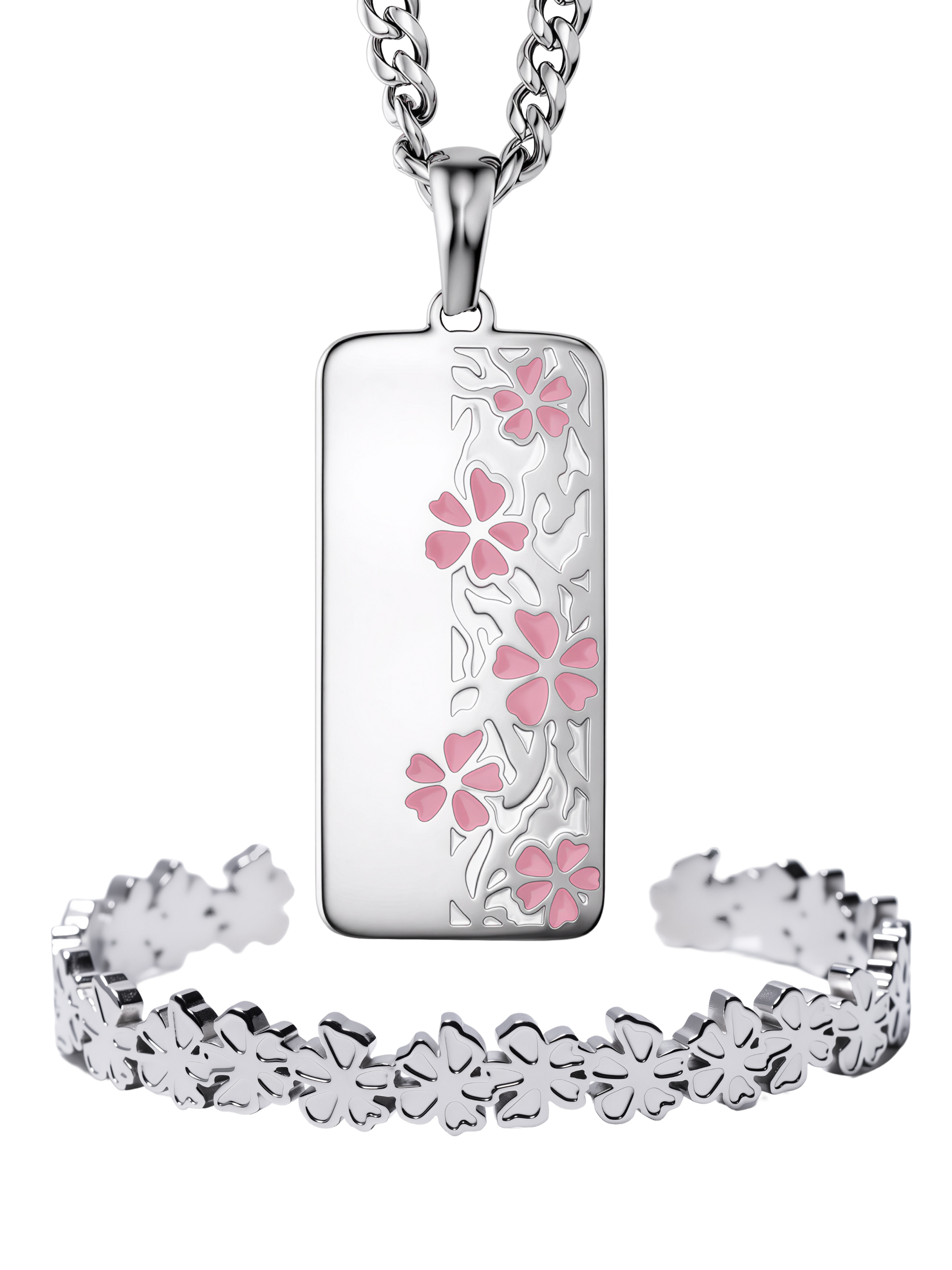 Blossom Set with the Petal Cuff and Sakura Necklace