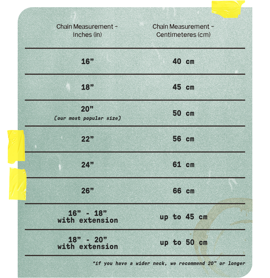 Thryfty ring size chart: finger circumference and ring diameter by size