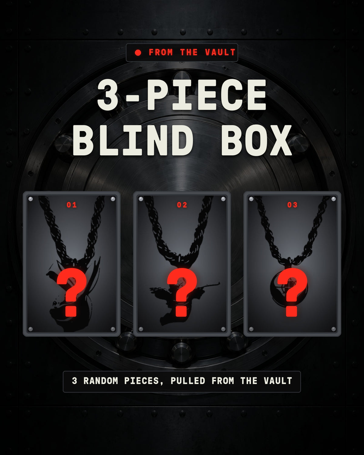 Gamba 3-Piece Blind Box: three mystery pendants from the Thryfty vault