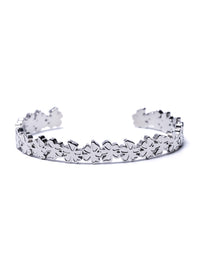Petal Cuff bracelet in polished steel