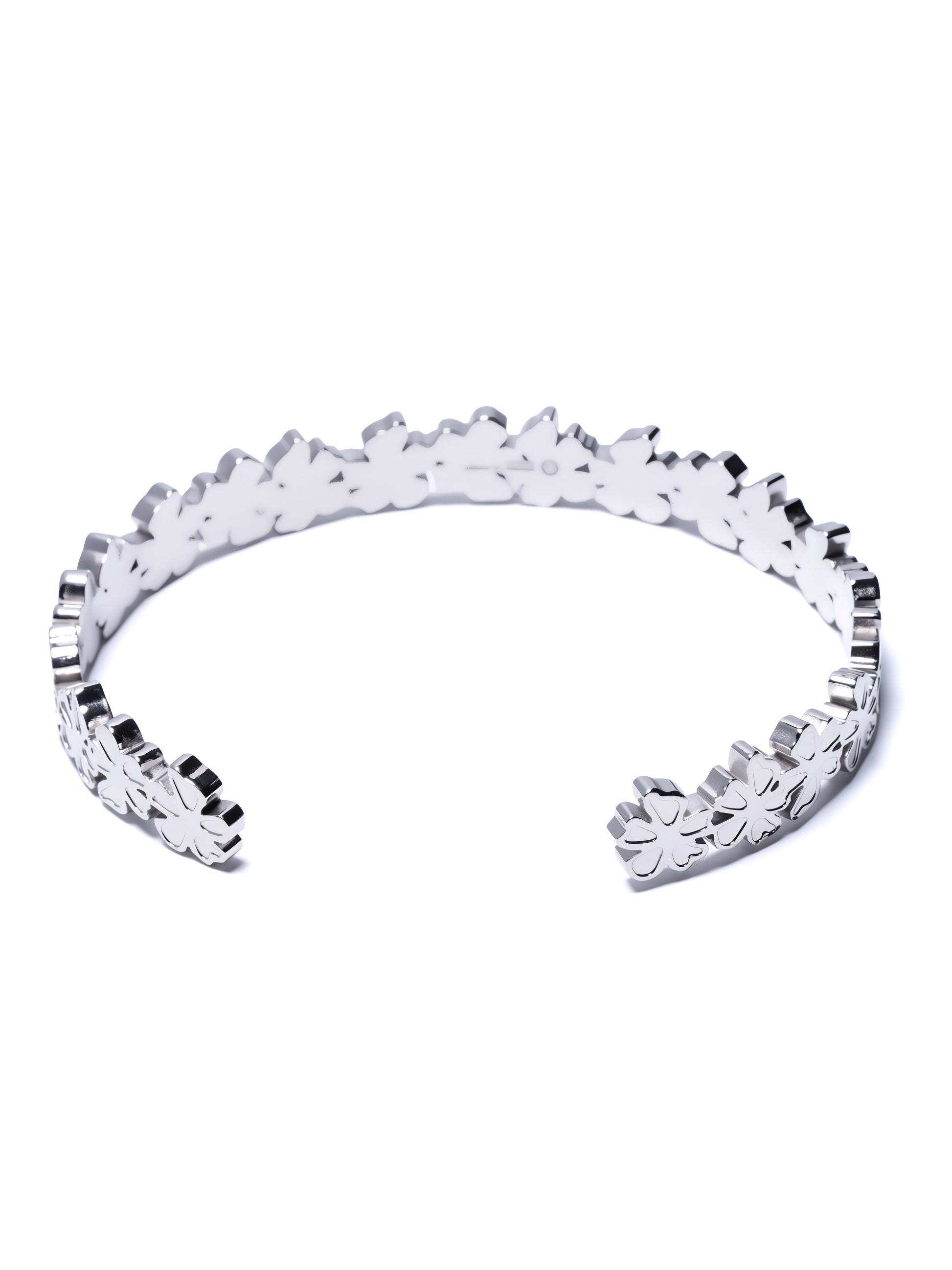 Petal Cuff showing the open rigid cuff